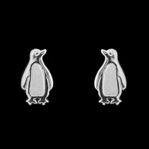 925er Sterlingsilber Kette & Anhänger Pinguin, rhodiniert | Mahlschatz