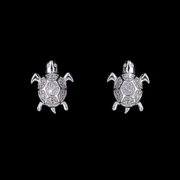 Silberohrstecker Schildkröte, Schildkrötenohrstecker, Ohrstecker Schildkröte 925er Sterlingsilber kleine Schildkrötenohrstecker, Mahlschatz